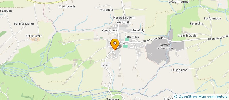 localisation de l'entreprise BREIZHTROPHY  GOURLIZON