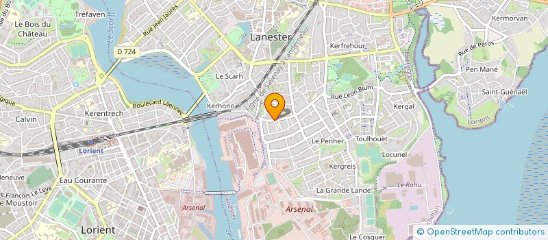 localisation de l'entreprise BREIZHUS à LANESTER