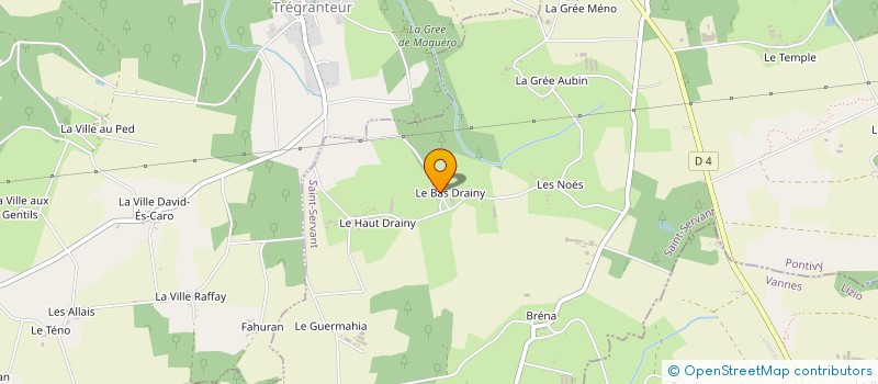 localisation de l'entreprise BREIZHVEND  SAINT-SERVANT