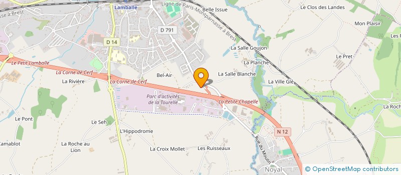 localisation de l'entreprise BREIZHVOLT 35/22 à LAMBALLE-ARMOR