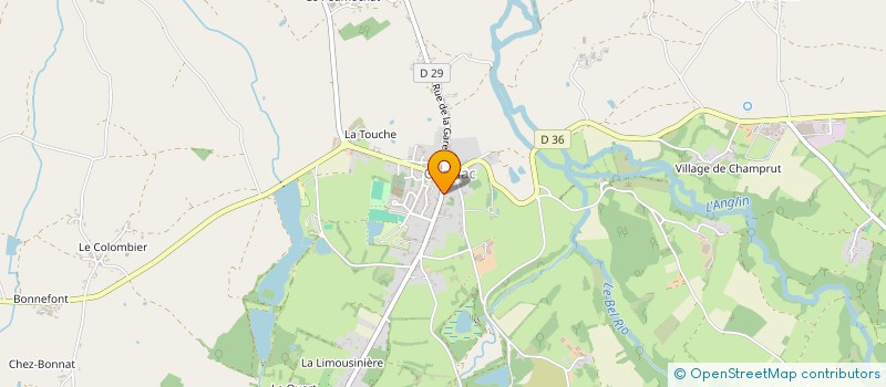 localisation de l'entreprise BREJAUD ET CLIDIERE à CHAILLAC