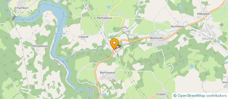 localisation de l'entreprise BREJEAUX à JOUILLAT
