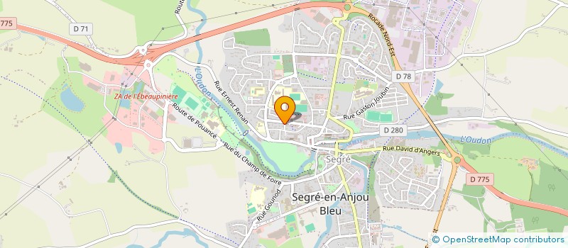 localisation de l'entreprise BREKETE MUSICS REC  SEGRE-EN-ANJOU BLEU