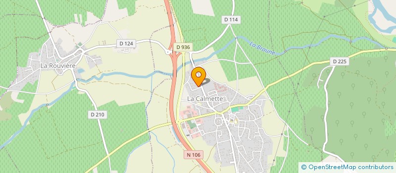 localisation de l'entreprise BRELEC  LA CALMETTE