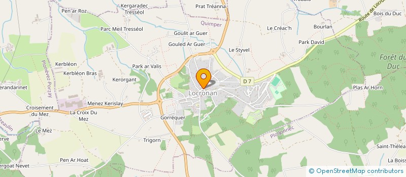 localisation de l'entreprise BRELIVET  LOCRONAN