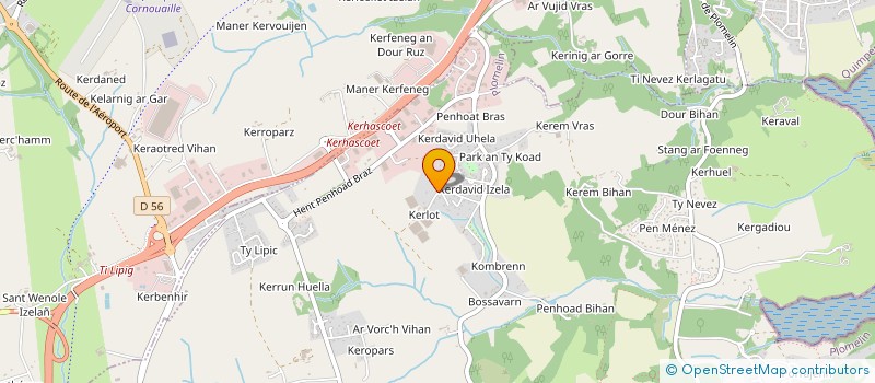 localisation de l'entreprise BRELIVET  PLOMELIN