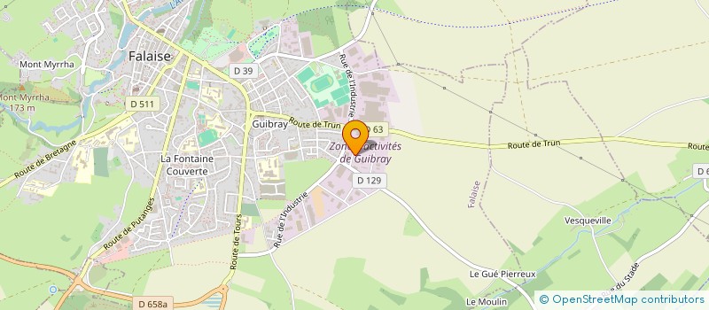 localisation de l'entreprise BREM à FALAISE