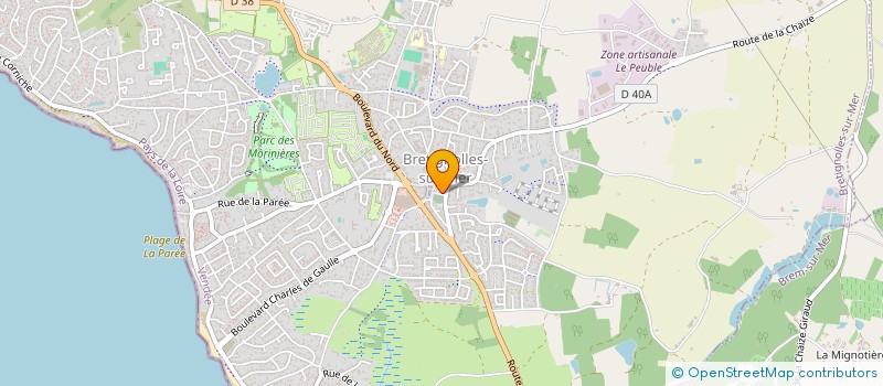 localisation de l'entreprise BREM ANIMATION JUMELAGE à BREM-SUR-MER