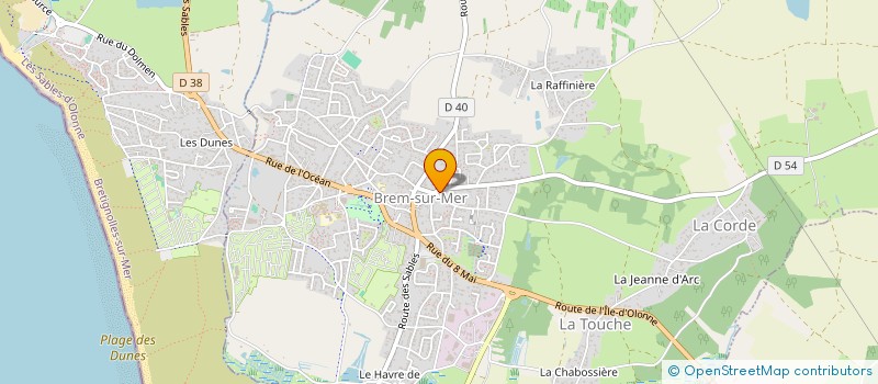 localisation de l'entreprise BREM ELEC' à BREM-SUR-MER