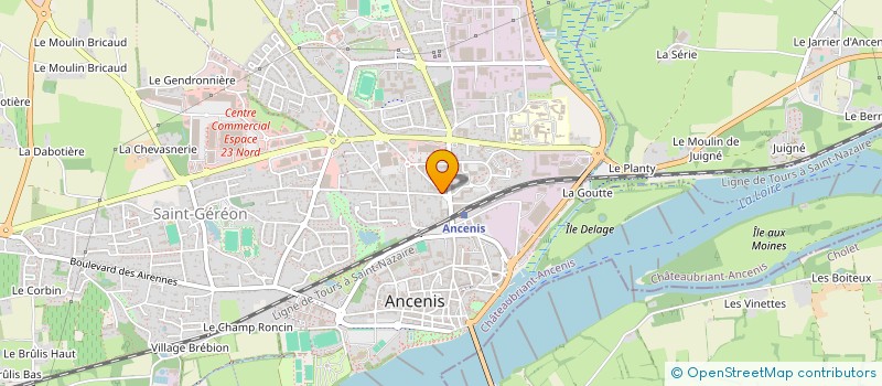 localisation de l'entreprise BREMA à ANCENIS-SAINT-GEREON