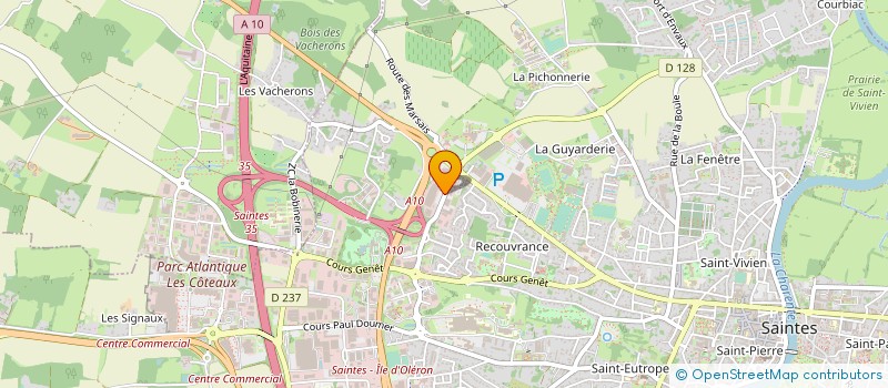 localisation de l'entreprise BREMAUD GAETAN  SAINTES