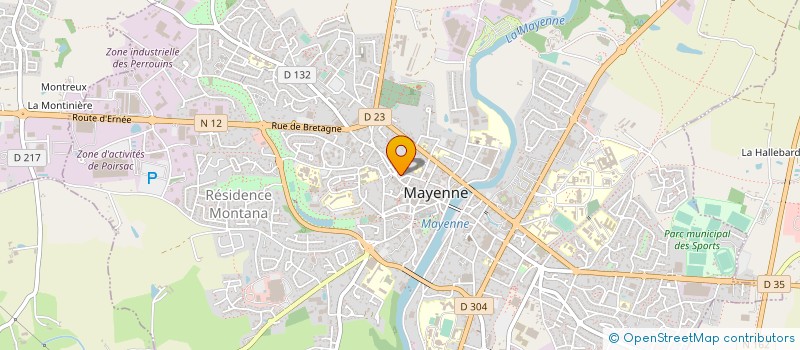 localisation de l'entreprise BREMENSON FOUCAUD  MAYENNE