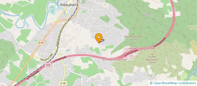 localisation de l'entreprise BREMOND  VIDAUBAN