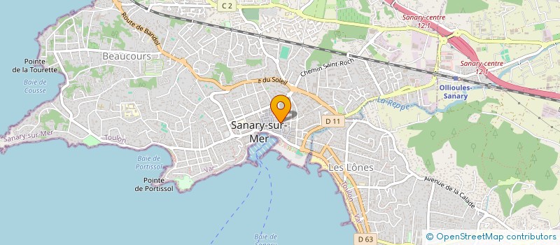 localisation de l'entreprise BRENAC TOURISME à SANARY-SUR-MER