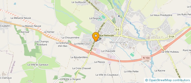 localisation de l'entreprise BRENDAN IMMO  MERDRIGNAC