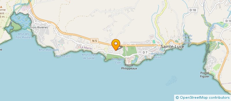 localisation de l'entreprise BRENEOL CARAIBES à SAINTE-LUCE