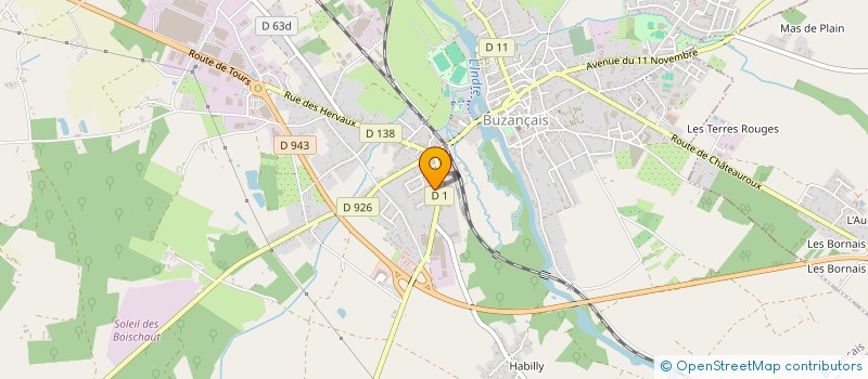 localisation de l'entreprise BRENNE ELEC à VENDŒUVRES
