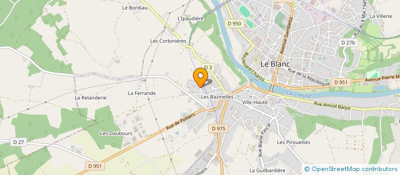 localisation de l'entreprise BRENNE POKER CLUB à LE BLANC