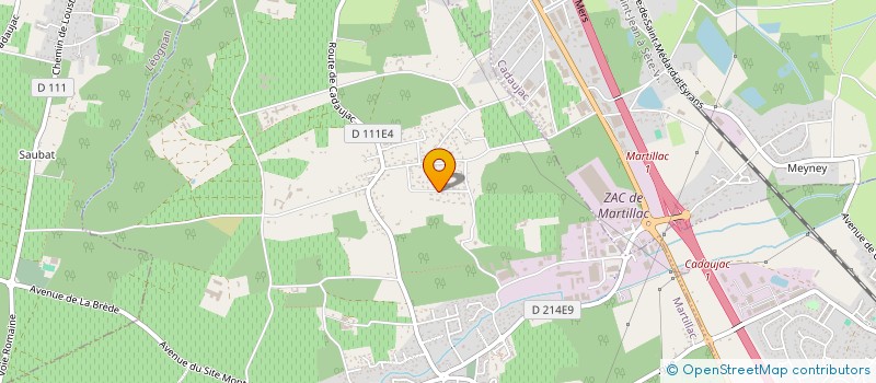 localisation de l'entreprise BRENNUS  MARTILLAC