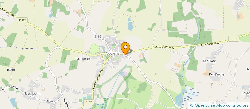 localisation de l'entreprise BRENTUED  ASSERAC