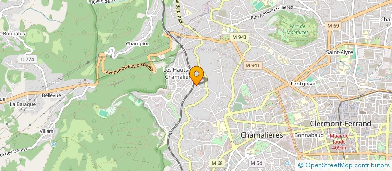 localisation de l'entreprise BRENUS DEVELOPPEMENT  CHAMALIERES