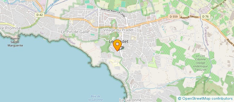 localisation de l'entreprise BREOUS IMMOBILIER  LE PRADET