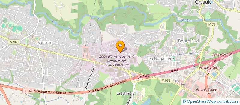 localisation de l'entreprise BREPOMA à ORVAULT