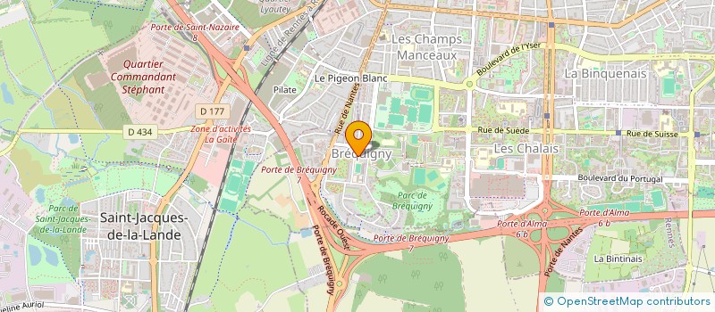 localisation de l'entreprise BREQUIGNY KEBAB à RENNES