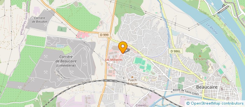 localisation de l'entreprise BRES  BEAUCAIRE