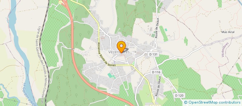 localisation de l'entreprise BRES GERARD LIAURON VVE GOMELL  VEZENOBRES