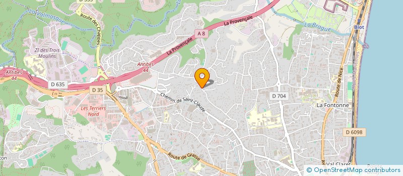 localisation de l'entreprise BRESCHINVEST à ANTIBES