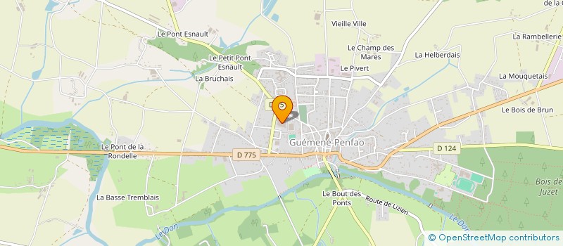 localisation de l'entreprise BRESIHAN à GUEMENE-PENFAO