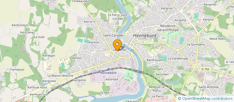 localisation de l'entreprise BRESLACC  HENNEBONT