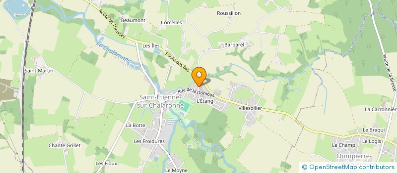 localisation de l'entreprise BRESS'CAR  SAINT-ETIENNE-SUR-CHALARONNE