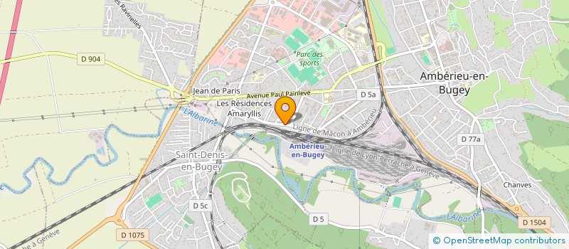 localisation de l'entreprise BRESS'COQ à AMBERIEU-EN-BUGEY