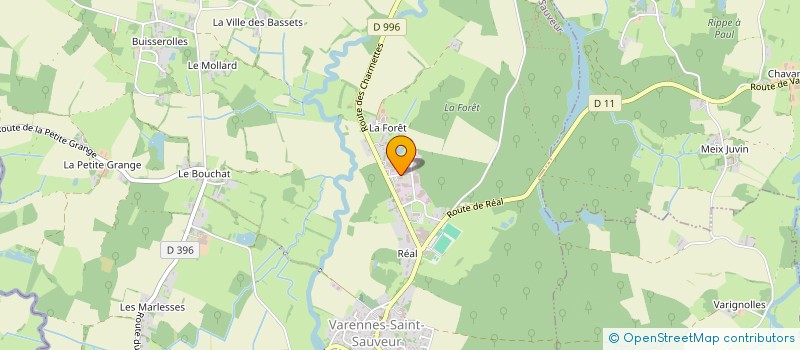 localisation de l'entreprise BRESS'VET à VARENNES-SAINT-SAUVEUR