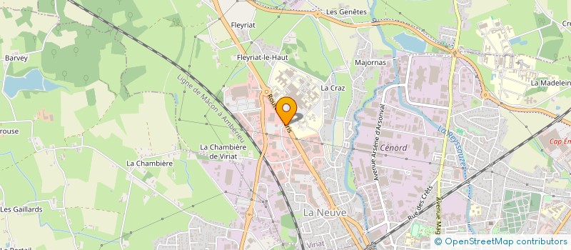 localisation de l'entreprise BRESSALOON à VIRIAT