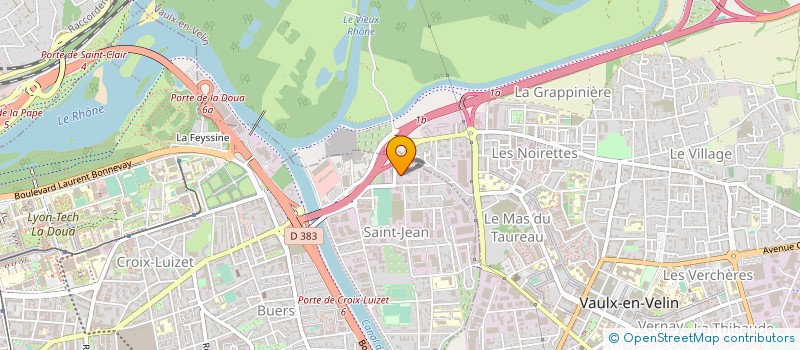localisation de l'entreprise BRESSAVOIE RAVOUX BERTHET à VILLEURBANNE