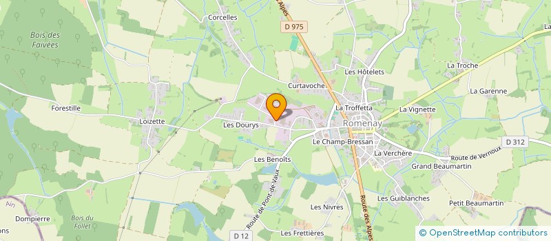 localisation de l'entreprise BRESSE - BOURGOGNE MACHINES  ROMENAY