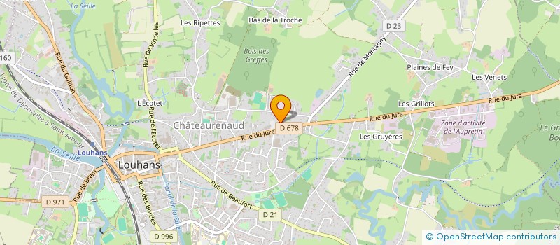 localisation de l'entreprise BRESSE CONTROLE TECHNIQUE à LOUHANS