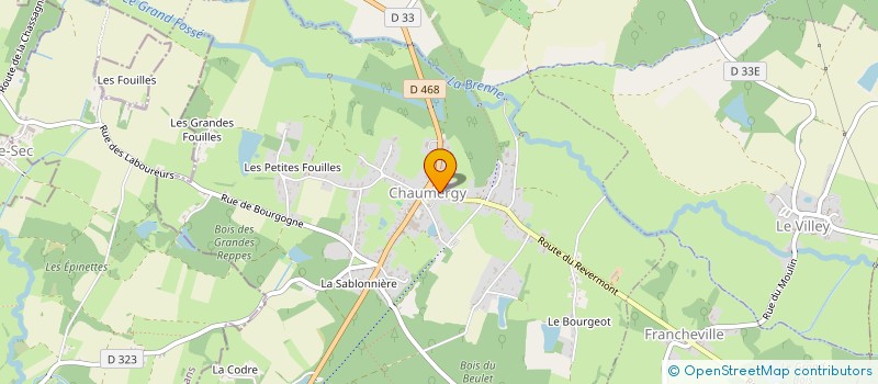 localisation de l'entreprise BRESSE HAUTE SEILLE RAMONAGE  CHAUMERGY