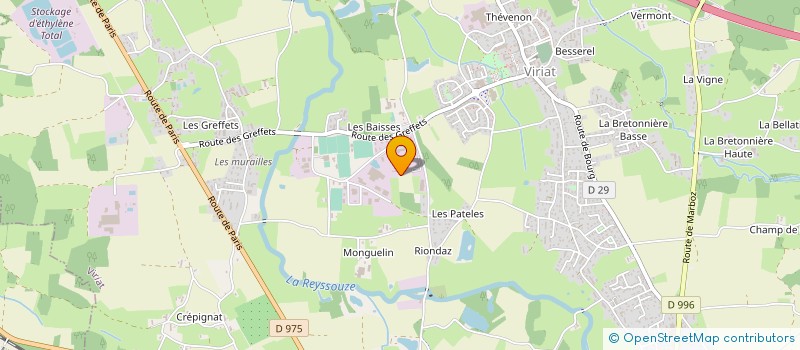 localisation de l'entreprise BRESSE LABO à VIRIAT