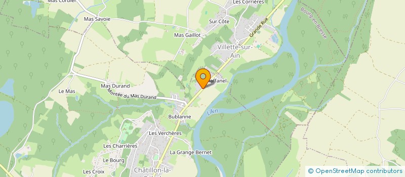 localisation de l'entreprise BRESSE OEUFS PRODUCTION à CHALAMONT