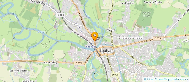 localisation de l'entreprise BRESSE PARE BRISE à LOUHANS