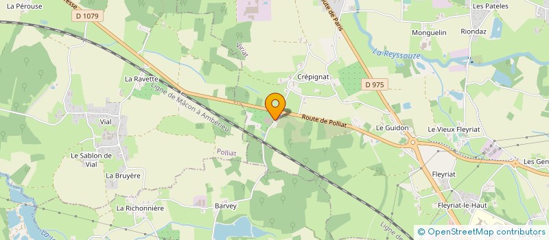 localisation de l'entreprise BRESSE PRODUCTION  VIRIAT