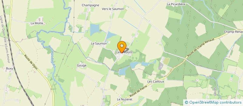 localisation de l'entreprise BRESSE RECHERCHES ET ETUDES SOCIOLOGIQUES  DAMPIERRE-EN-BRESSE