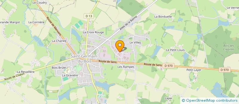 localisation de l'entreprise BRESSE REFRIGERATION à SAINT-GERMAIN-DU-BOIS