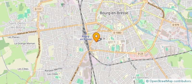 localisation de l'entreprise BRESSE REVERMONT IMMOBILIER  BOURG-EN-BRESSE