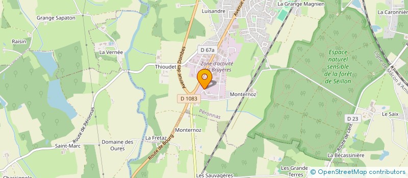 localisation de l'entreprise BRESSE UTILITAIRES à PERONNAS