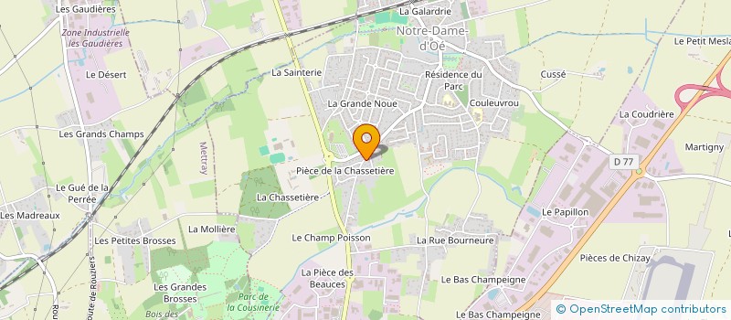 localisation de l'entreprise BRESSENCOUR à NOTRE-DAME-D'OE